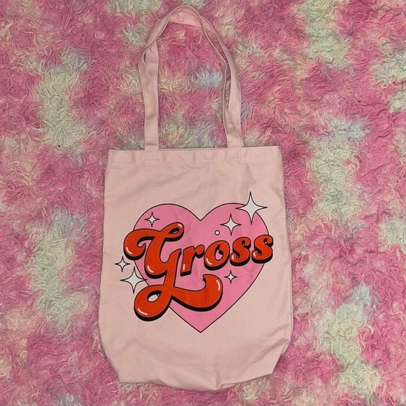 Skinnydip Handbags - Skinny Dip London “Gross” pink heart tote bag❤️
